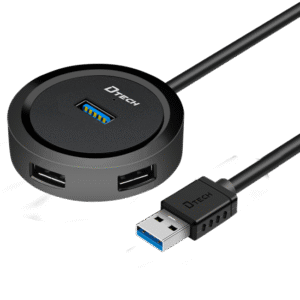 DTech DT-3309 USB3.0 HUB 4-port black 0.3M