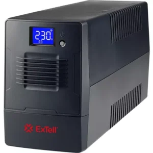 ExTell Atom 800VA, Line Interactive Desk Type, LCD Display, PF = 0.6
