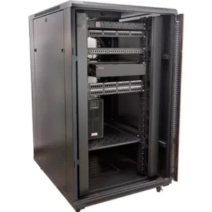 Network Server Cabinet with glass Front Door 27U-EFC2706DG-BK