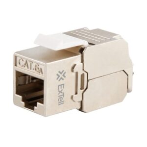 CAT 6A 180 Degree Shielded Keystone Jack- EK6AS180