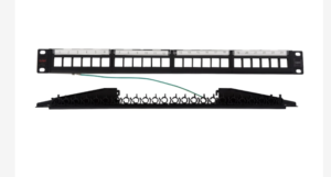 Cat 6 Port Plastic Frame Unloaded Patch panel 1U-E6X24U