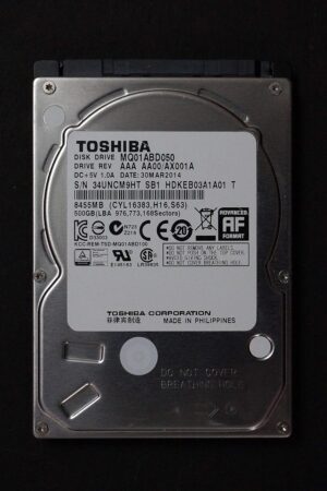 Toshiba 500GB 2.5-inch SATA Laptop Hard Drive