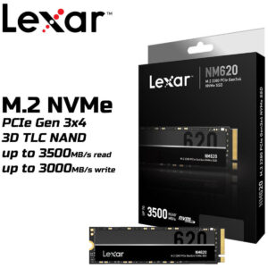 Lexar 512GB NVME Internal SSD (NM620), upto 3500mbps speed