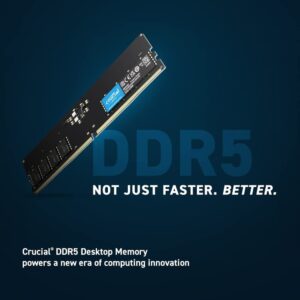 DIMM Crucial RAM 8GB DDR5 4800MHz CL40 Desktop Memory
