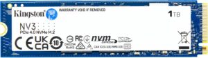 Kingston NV3 1TB M.2 NVMe SSD